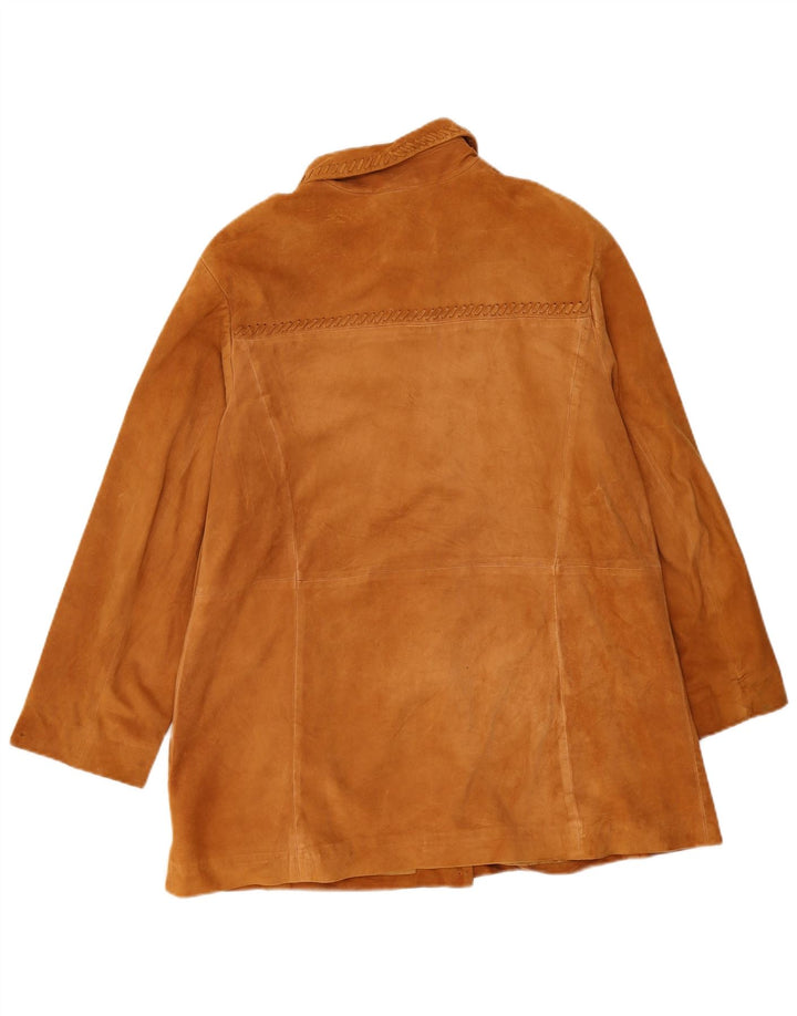 Giacca Donna Scamosciata Effegi IT 47 Large Pelle Marrone