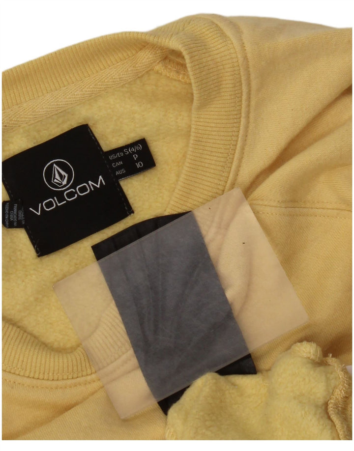 Felpa oversize con grafica da donna Volcom US 4/6 Small Giallo