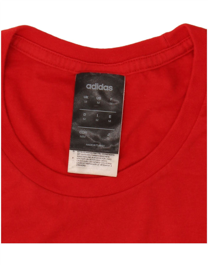 Maglietta grafica da uomo Adidas Top rossa media