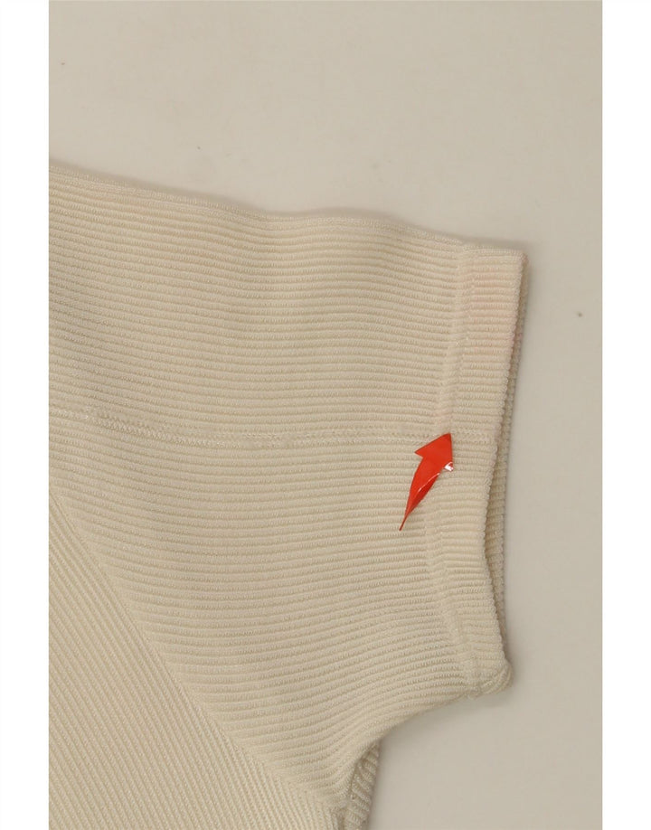 Abito lungo da donna VINTAGE UK 4 XS bianco sporco floreale