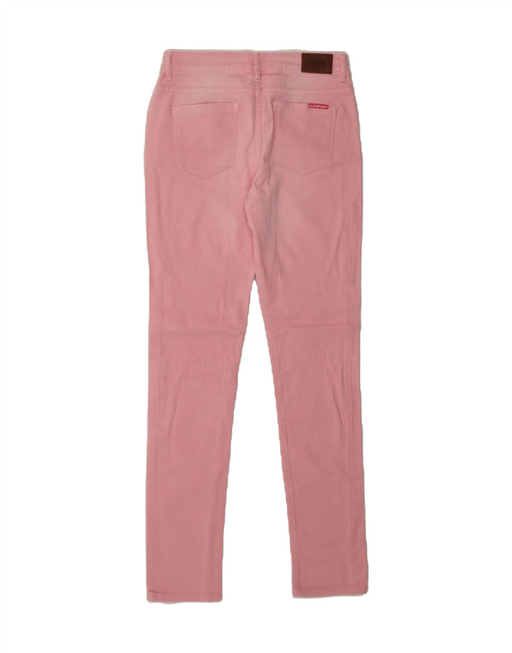 SUPERDRY Womens Standard Skinny Jeans W28 L32 Pink Vintage Superdry and Second-Hand Superdry from Messina Hembry 