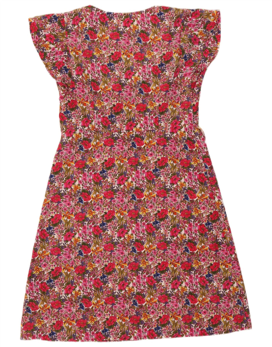 Abito a trapezio da donna Marks & Spencer UK 10 Piccolo poliestere floreale rosa
