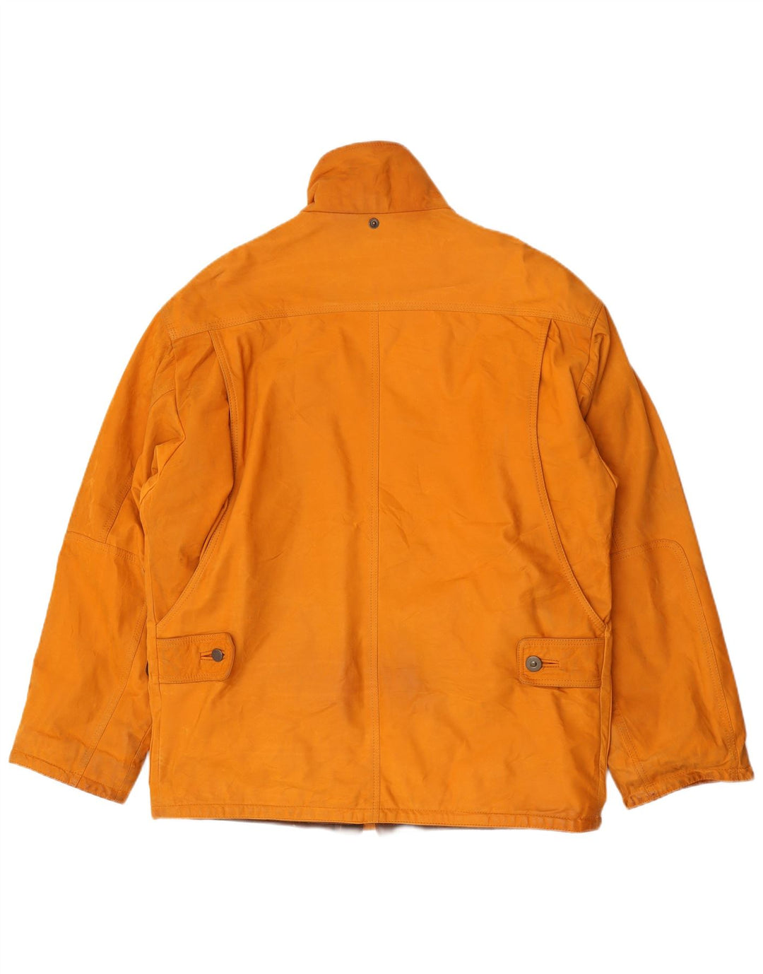 Giacca in pelle vintage da uomo IT 50 grande in pelle marrone