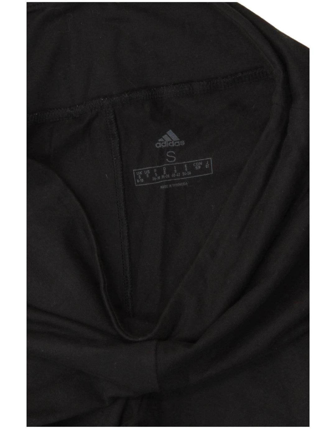 Leggings grafici da donna Adidas UK 8/10 piccolo poliestere nero