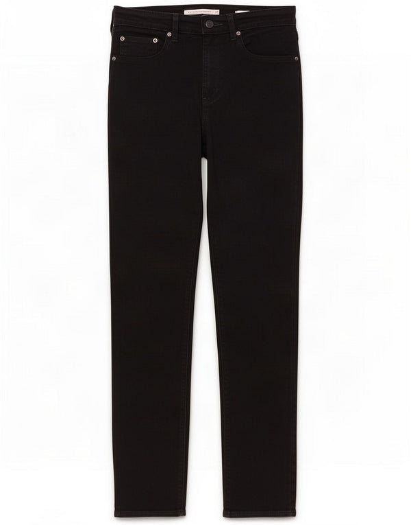 Levi's Jeans dritti a vita alta 724 da donna W31 L32 Cotone nero