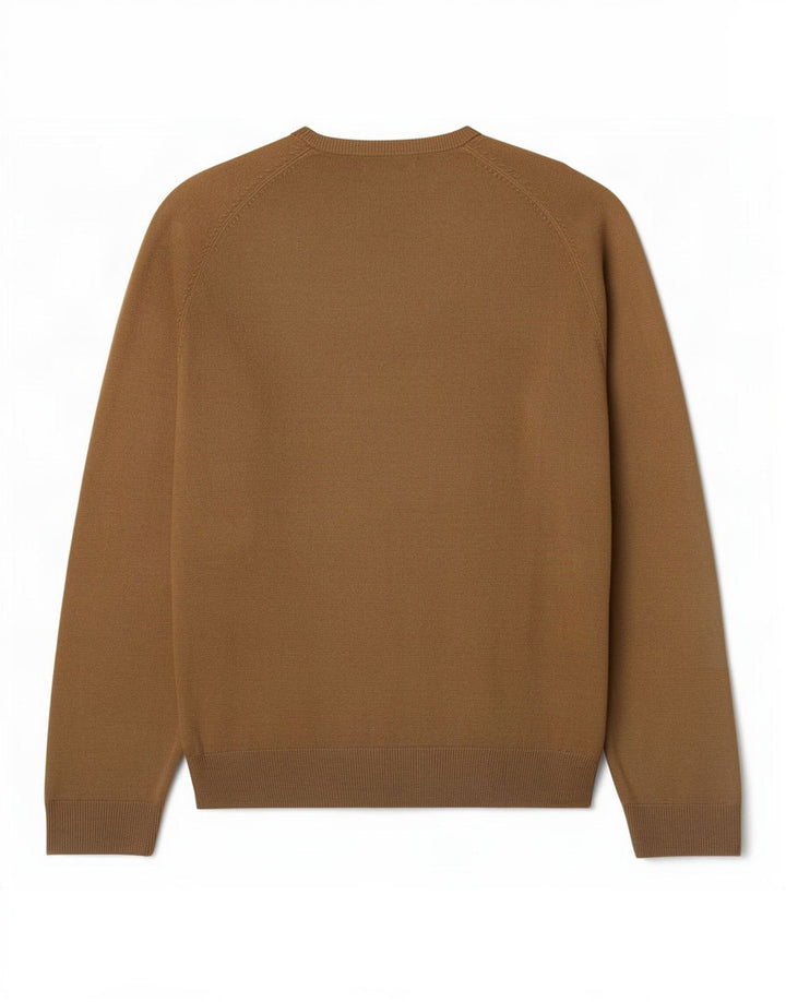 Maglione da uomo con scollo a V blu Harbour Marks & Spencer beige medio
