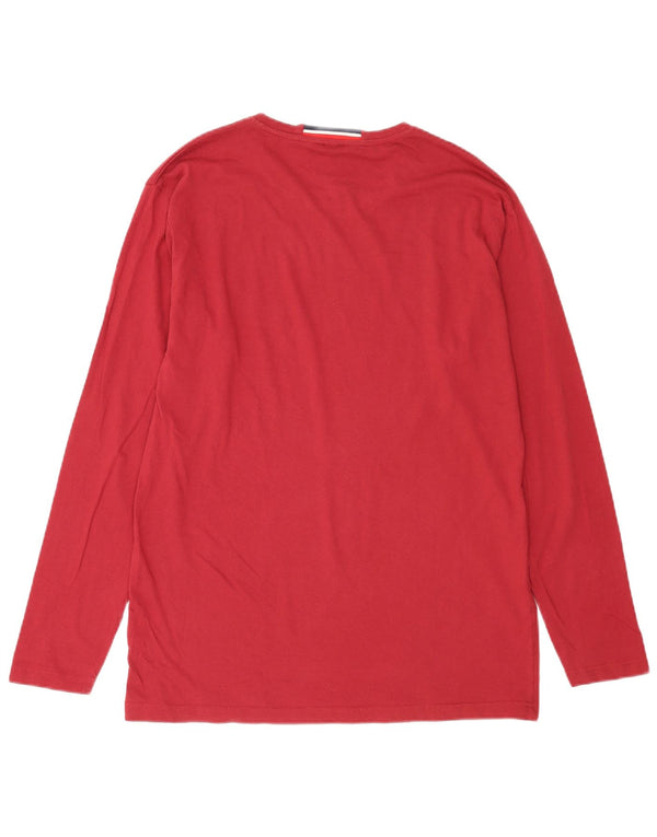 Polo Assn. Top da uomo a maniche lunghe XL in cotone rosso