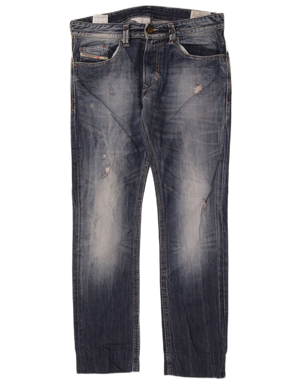 Jeans skinny slim Thavar da uomo Diesel W32 L32 cotone blu