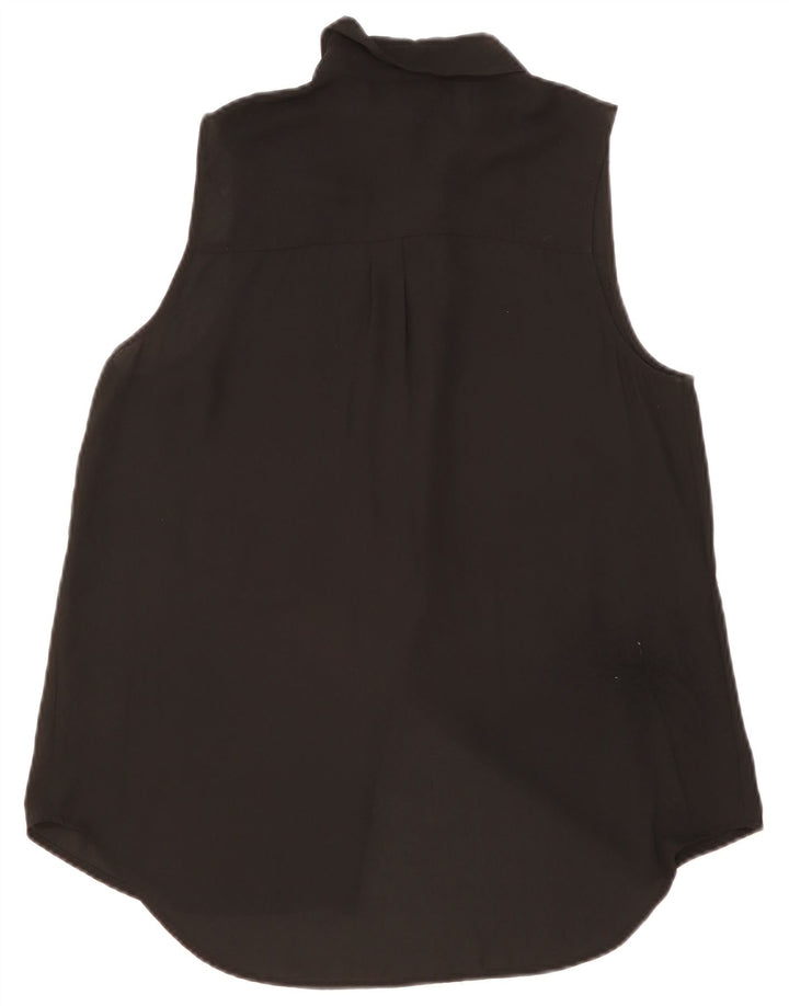 Abito camicia senza maniche da donna Mossimo UK 16 Large Nero Poliestere