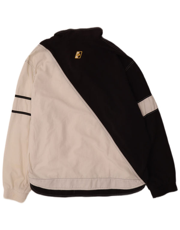 Giacca da tuta da uomo Lotto grande in poliestere color block nero