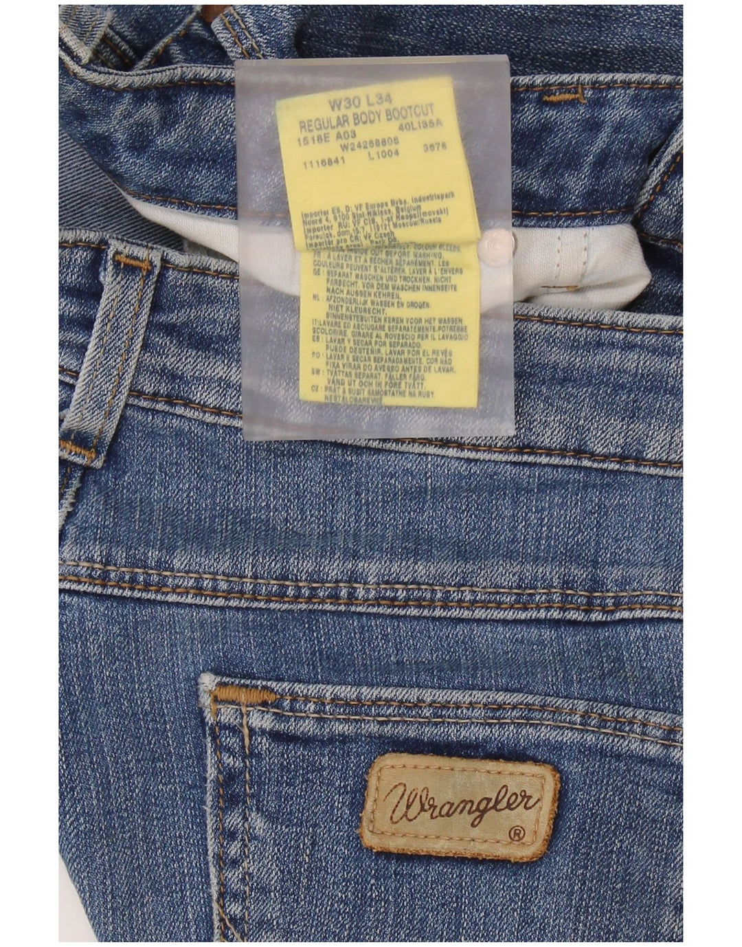 Jeans bootcut da donna WRANGLER W30 L30 cotone blu