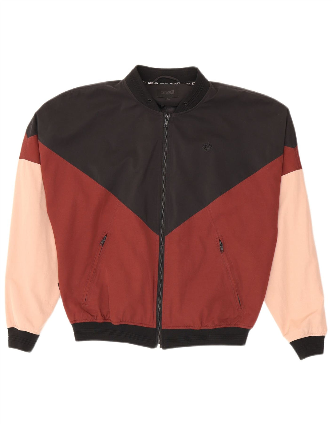 Giubbotto bomber da donna dal taglio ampio KHUJO UK 14 colorblock medio multicolore