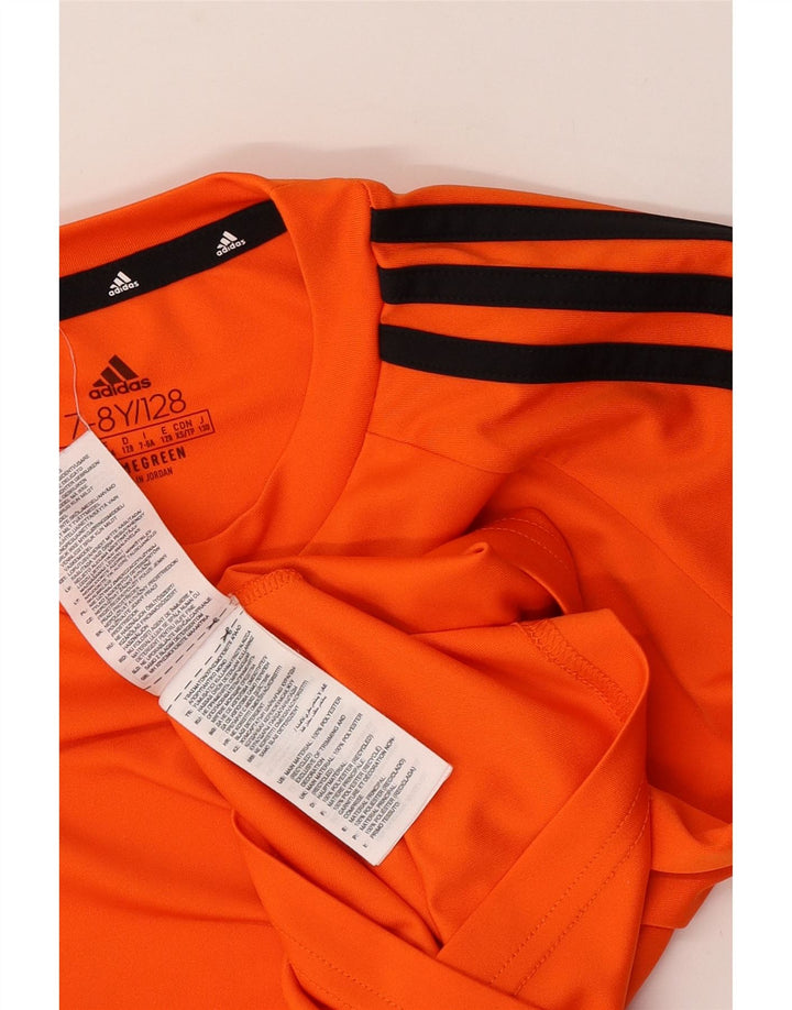 Maglietta Adidas Aeroready da ragazzo, 7-8 anni, in poliestere arancione