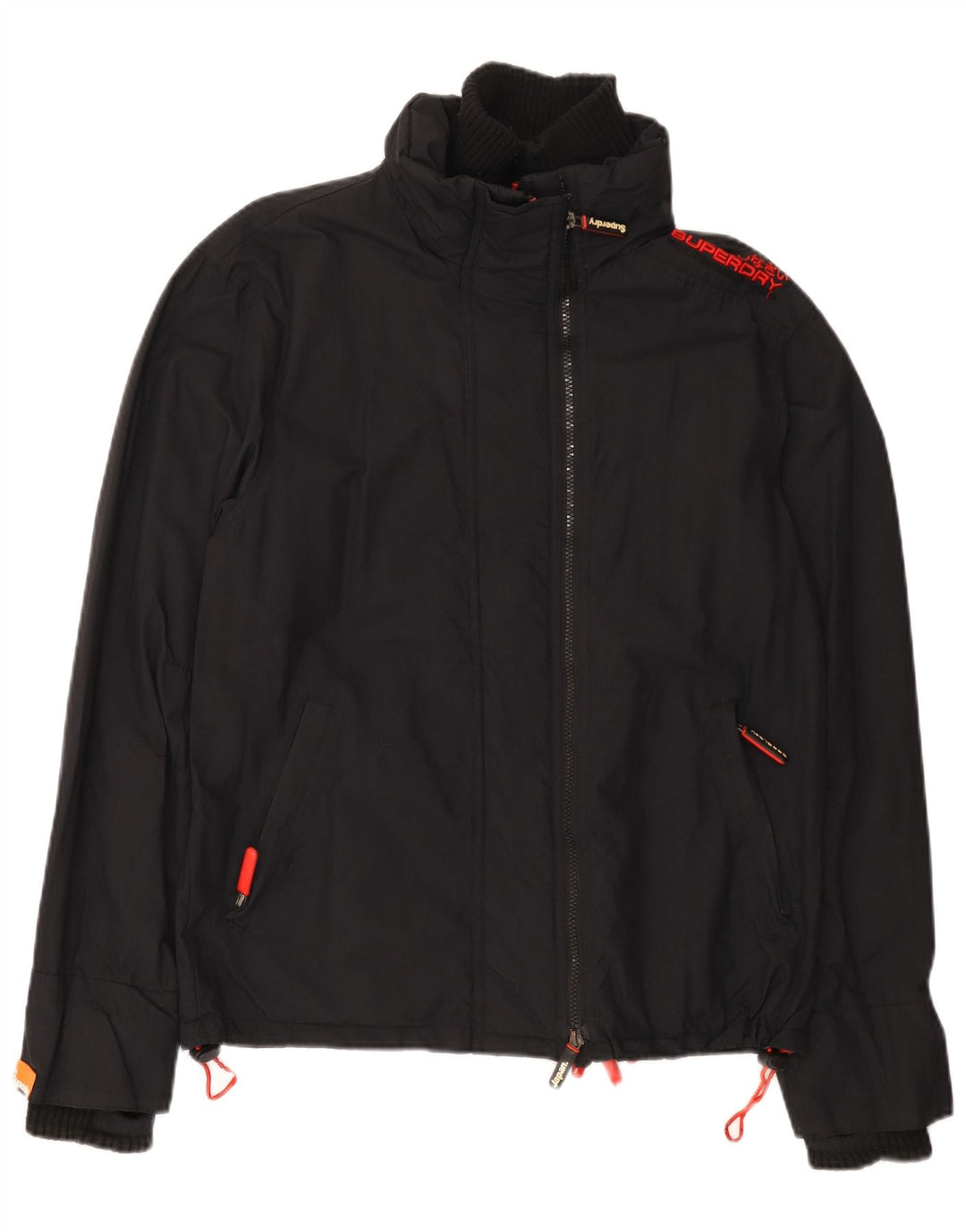 Giacca a vento grafica da donna Superdry Windcheater UK 16 grande nera