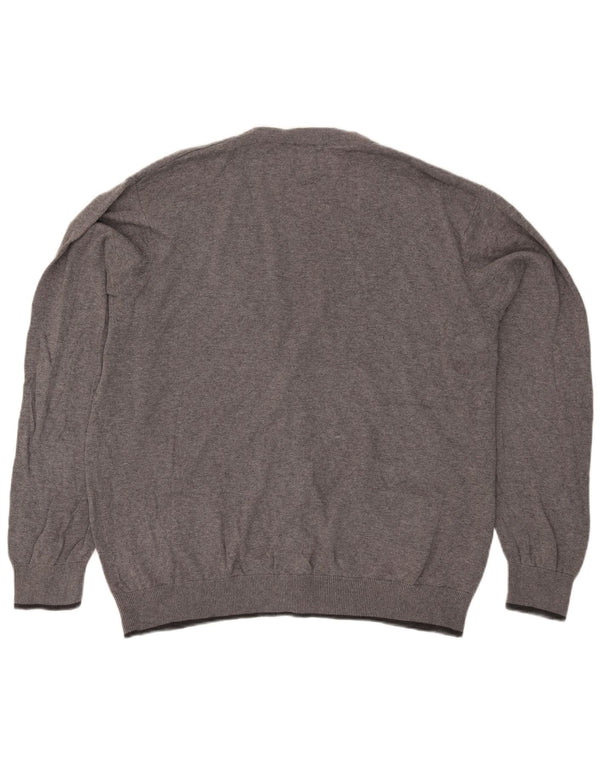 Maglione cardigan Harbour blu da uomo Marks & Spencer 2XL cotone screziato grigio