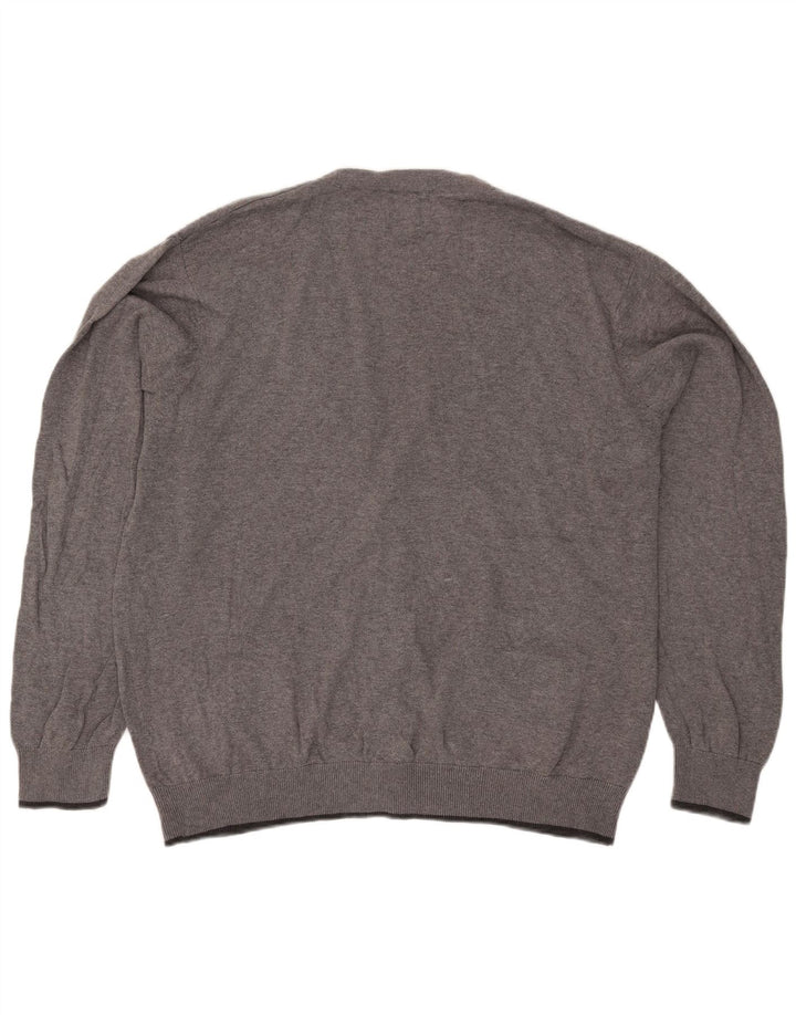Maglione cardigan Harbour blu da uomo Marks & Spencer 2XL cotone screziato grigio