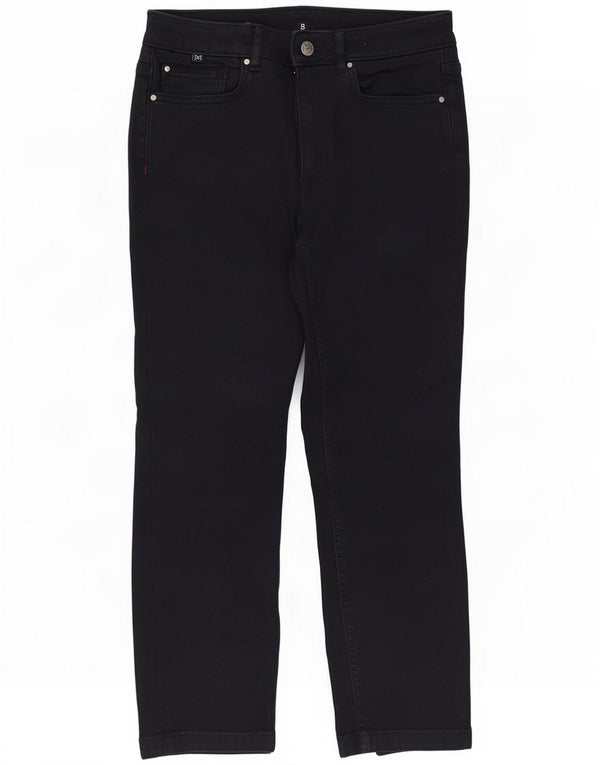 Crew Clothing Jeans corti da donna UK 10 Small W27 L23 Blu navy Cotone