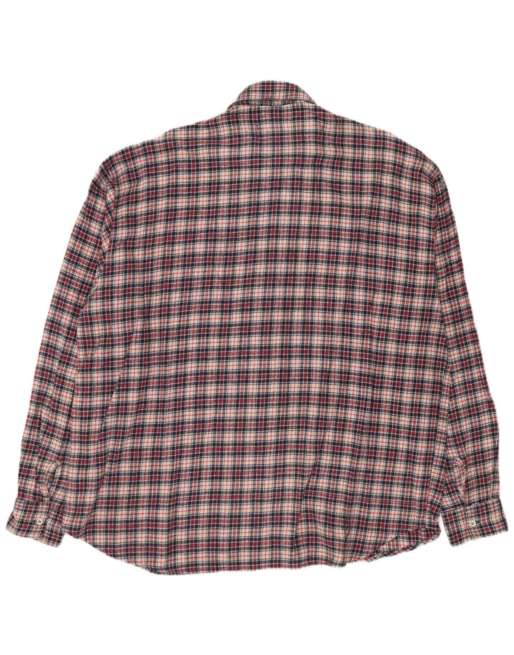 Charro Camicia da uomo in flanella XL in cotone a quadri multicolore