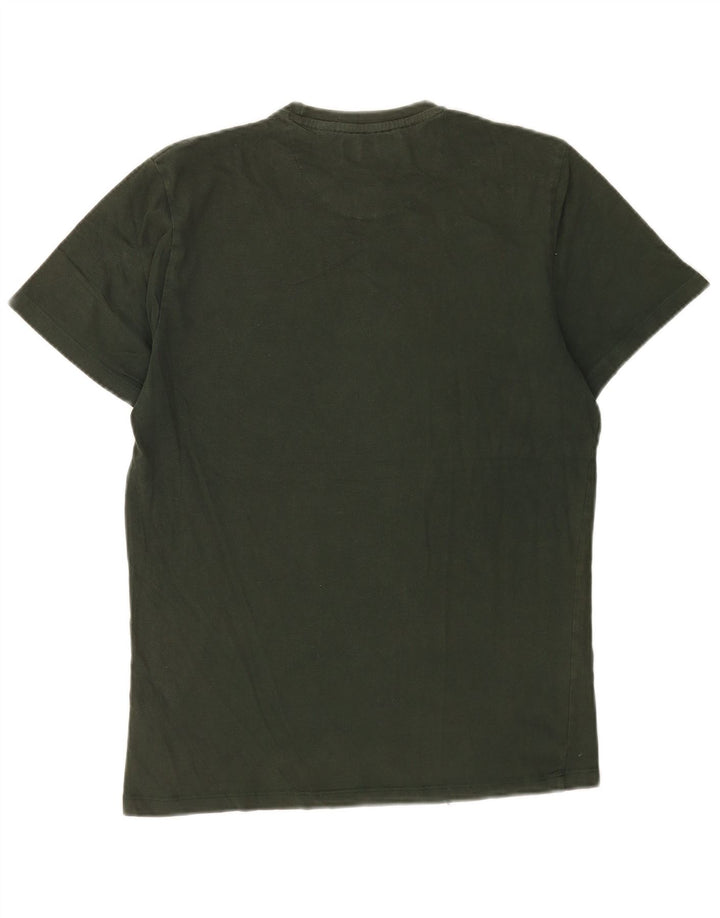 T-shirt grafica da uomo Jack Wills Top in cotone kaki medio