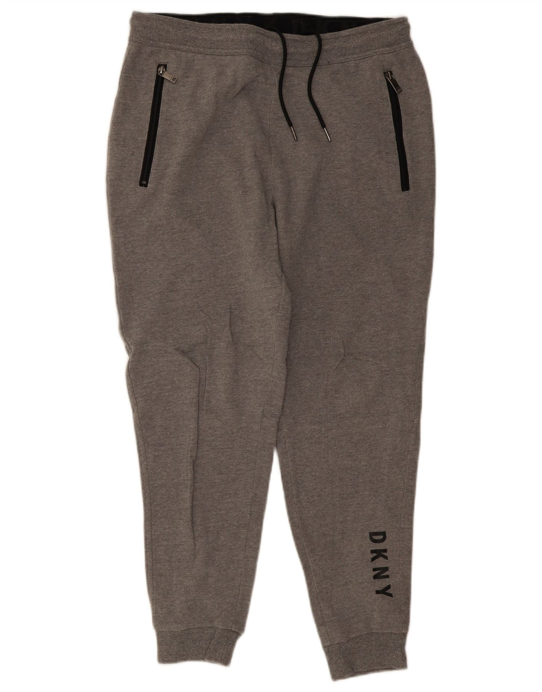 Dkny Pantaloni da tuta con grafica da uomo Joggers Cotone mélange grigio medio
