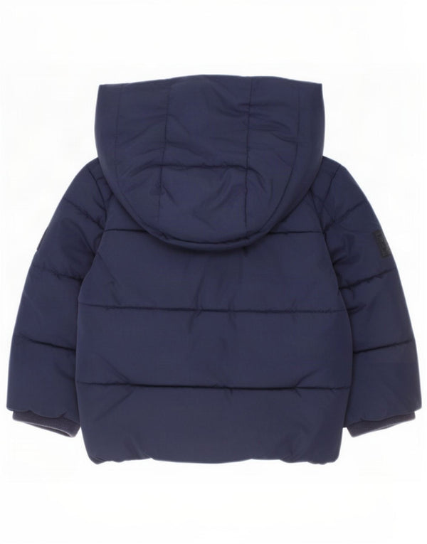 Giacca imbottita con cappuccio Hugo Boss per neonati, 18-24 mesi, in poliestere blu navy