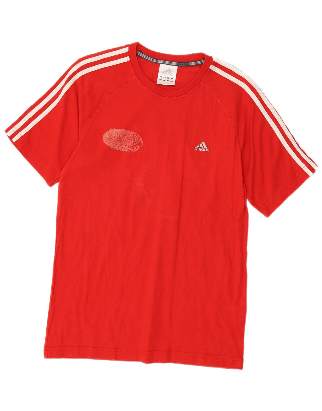 T-shirt Adidas da uomo Top Small rossa in cotone