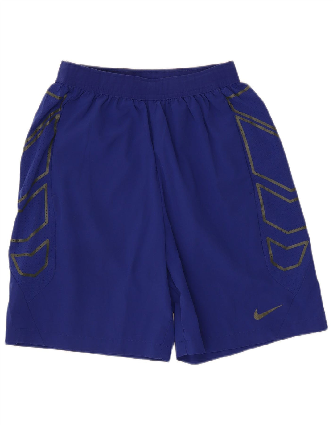 Pantaloncini sportivi grafici Nike da uomo in poliestere blu medio