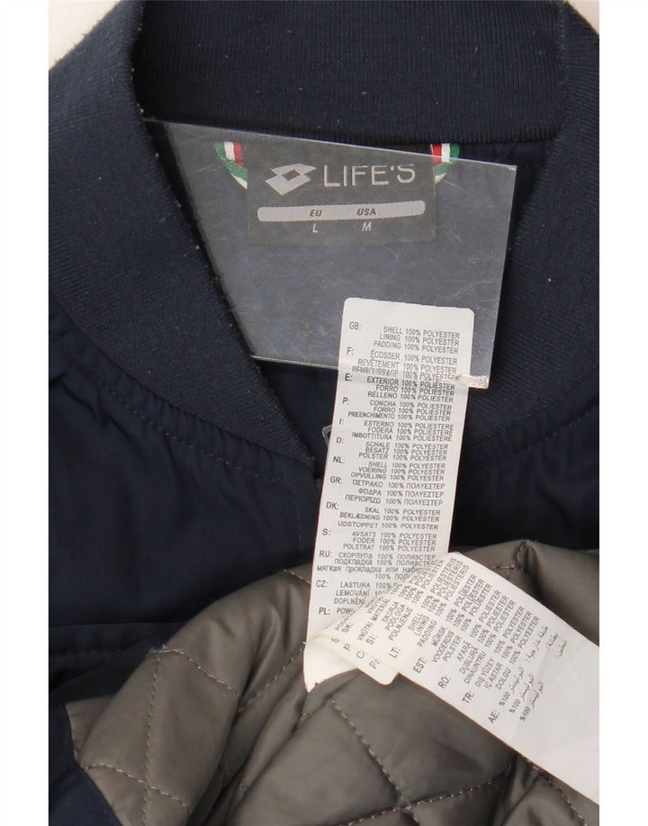 Giubbotto bomber da uomo Lotto UK 38 poliestere medio blu navy