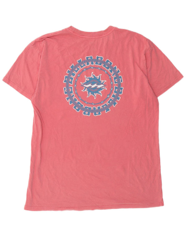 Maglietta grafica da uomo Billabong Top XL in cotone rosa
