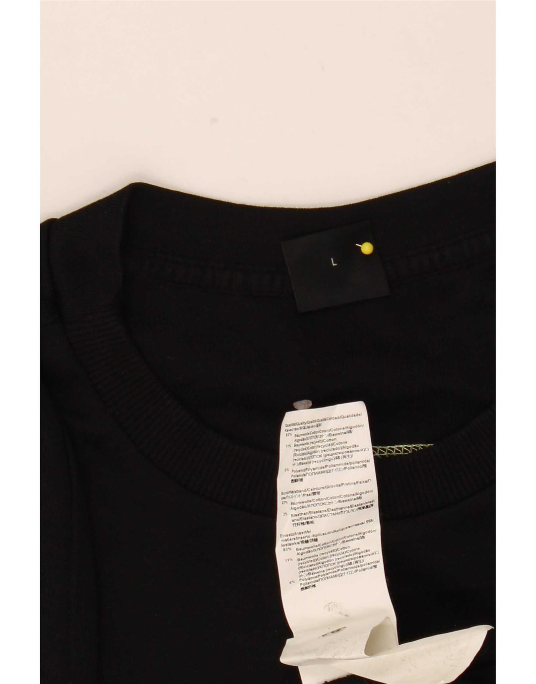 Hugo Boss Felpa grafica da uomo Maglione grande cotone nero