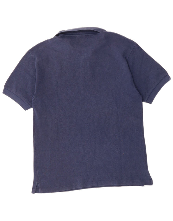 Polo da uomo CHAMPION piccola in cotone blu navy