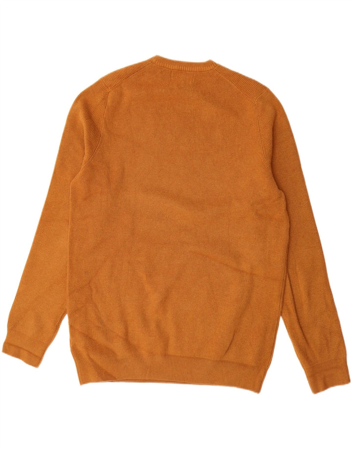 MARKS & SPENCER Maglione maglione girocollo da uomo grande poliestere marrone