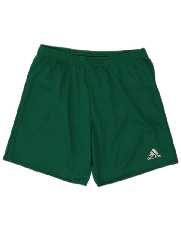 Pantaloncini sportivi Adidas Climalite da uomo di grandi dimensioni in poliestere verde