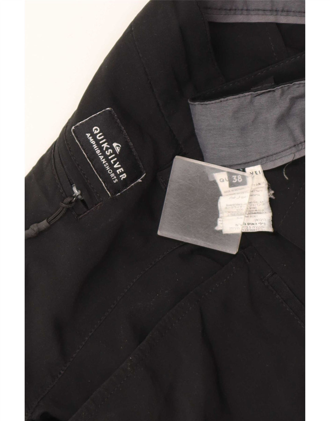 Pantaloncini chino da uomo Quiksilver W38 XL poliestere nero