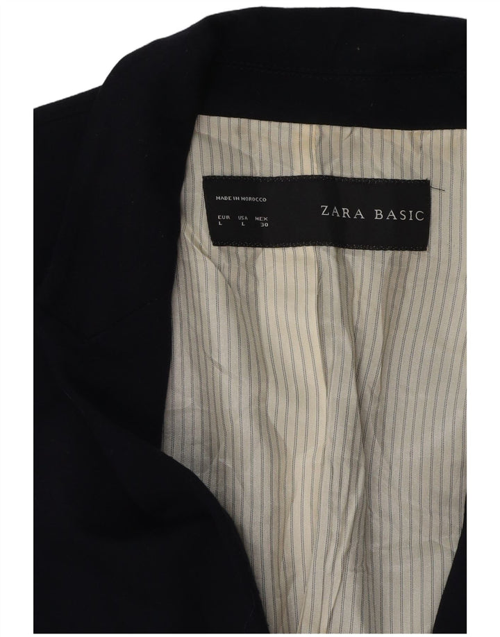 Giacca blazer da donna a 1 bottone Zara UK 14 grande blu navy