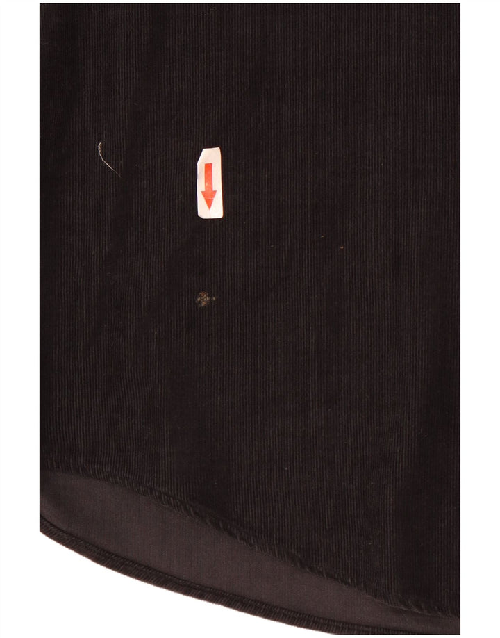Camicia da uomo in velluto a coste Carrera XL in cotone nero