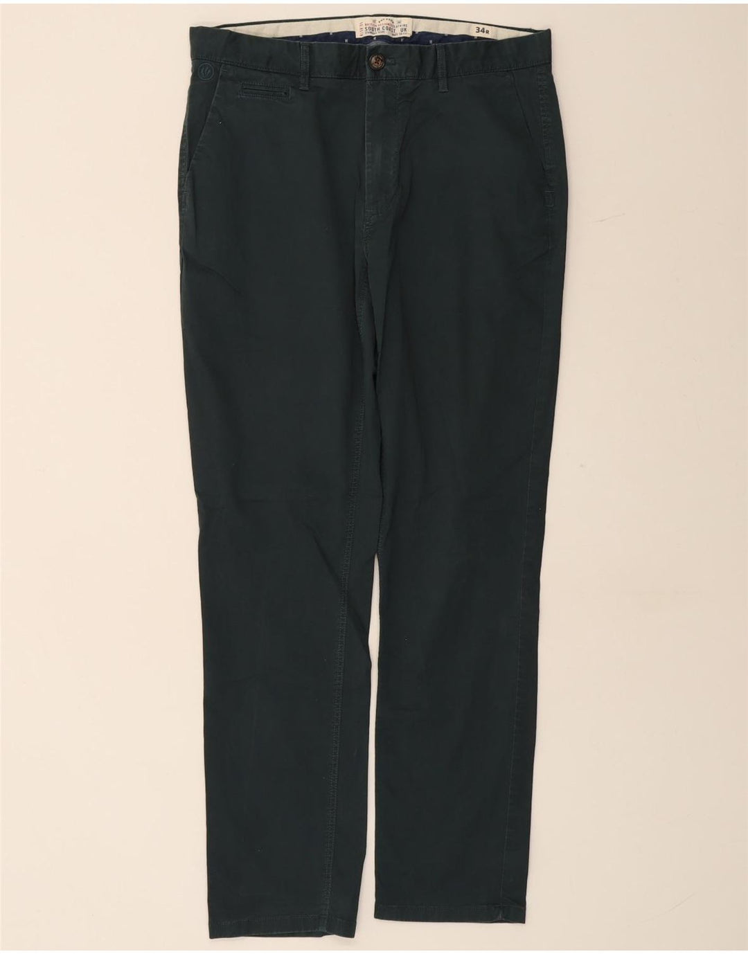 Pantaloni chino slim da uomo FAT FACE W34 L30 cotone verde