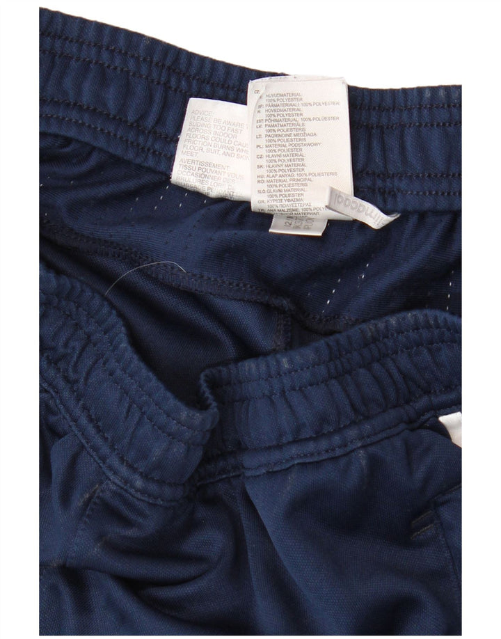 Pantaloni da tuta da uomo Adidas Small in poliestere blu navy