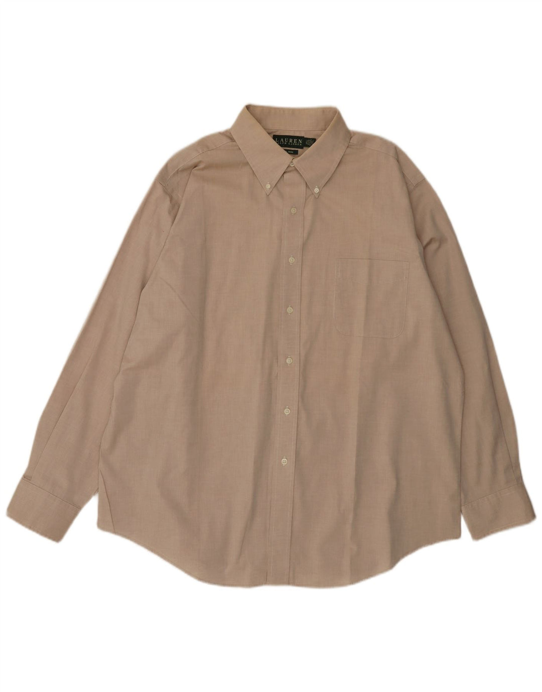 RALPH LAUREN Camicia da uomo Taglia 17 1/2 XL Cotone beige
