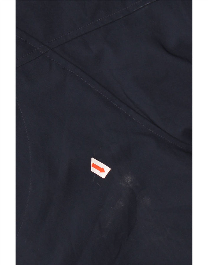Giacca da ginnastica grafica da uomo Adidas grande in poliestere blu navy