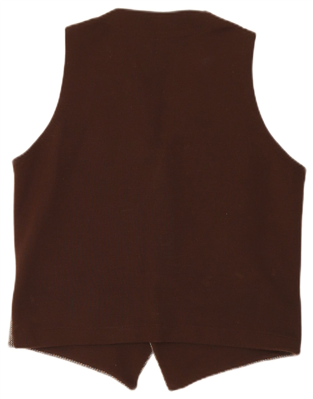 Gilet vintage da uomo marrone medio