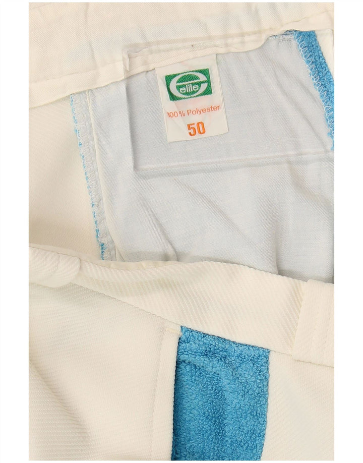 Pantaloncini casual da donna Elite IT 50 Large W34 Poliestere color block bianco