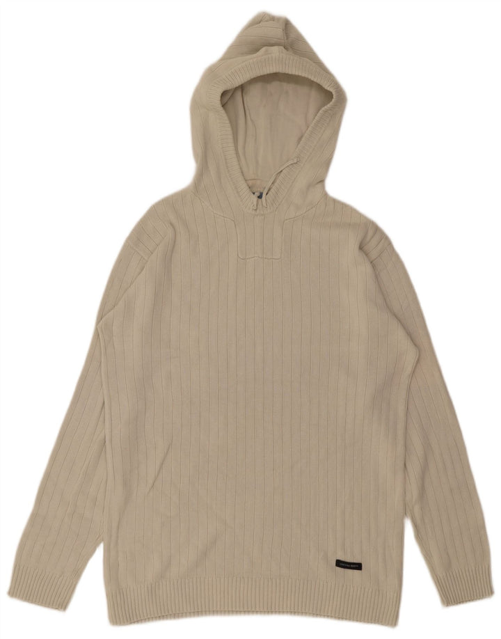 Maglione maglione con cappuccio da uomo LEVI'S in cotone beige medio