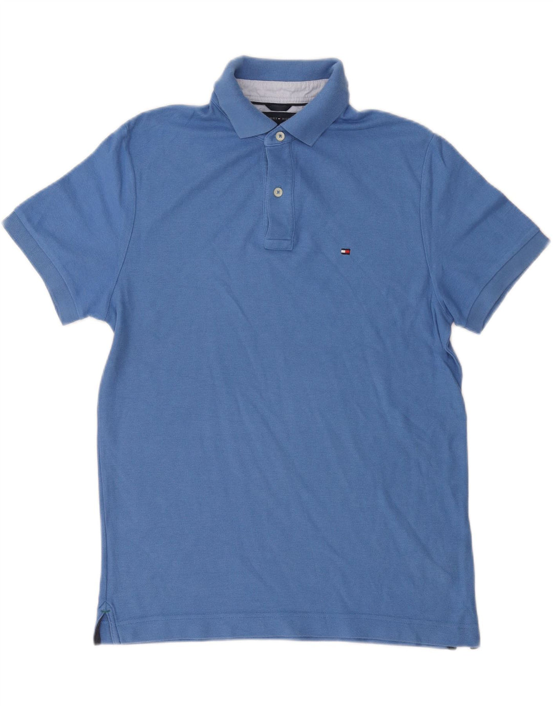 TOMMY HILFIGER Polo da uomo su misura in cotone blu medio