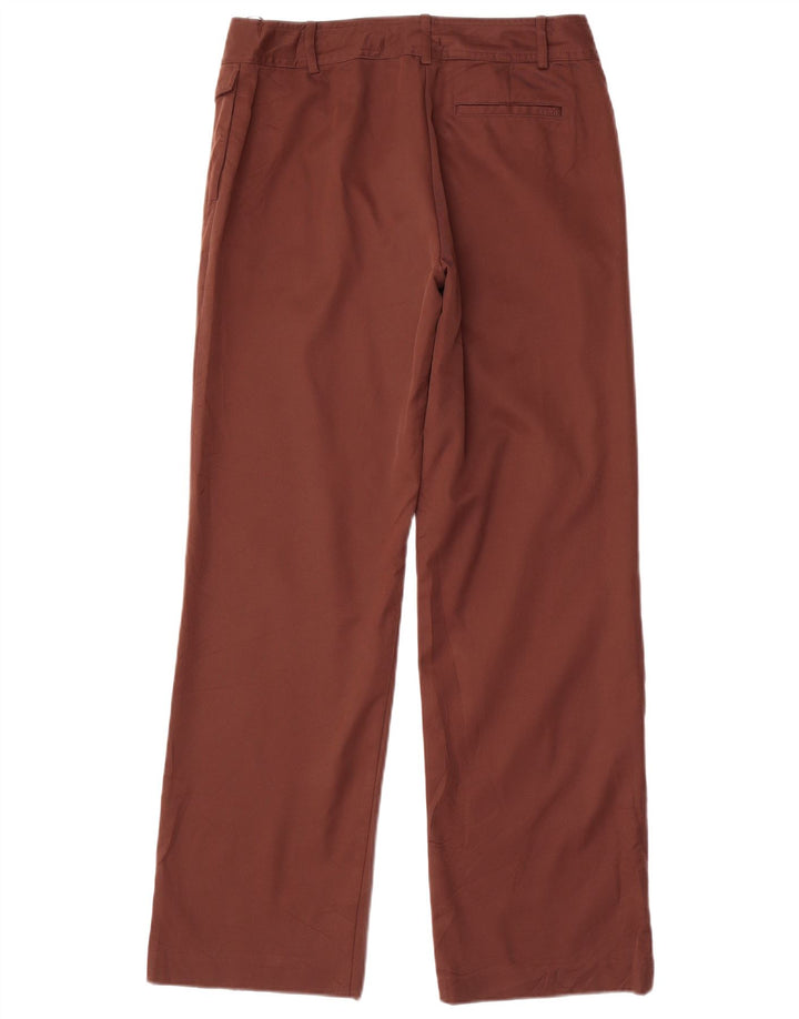 Pantaloni casual dritti da donna IZOD US 4 Small W30 L31 poliestere marrone