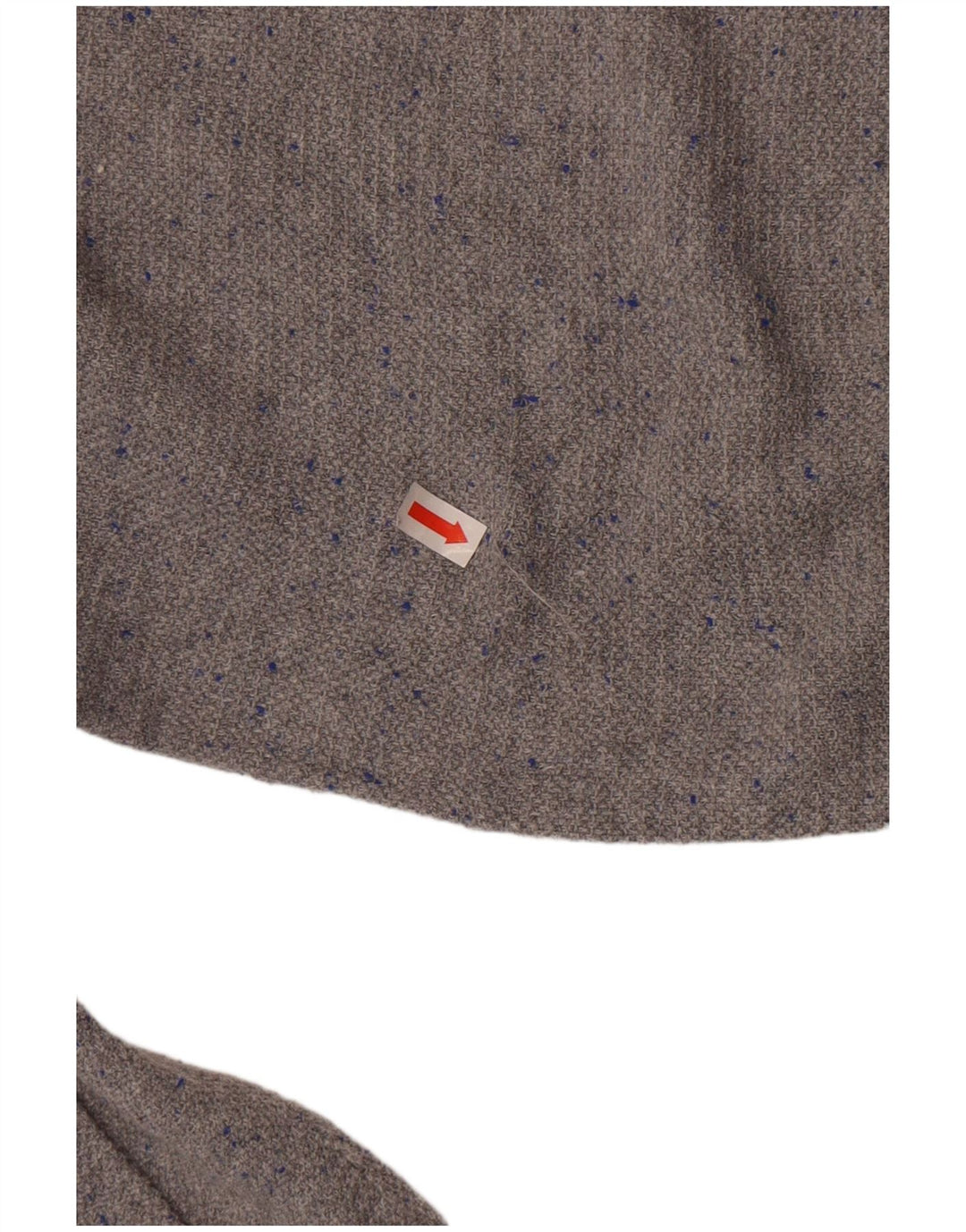 Maglione maglione girocollo da uomo Zara XL in cotone chiazzato grigio