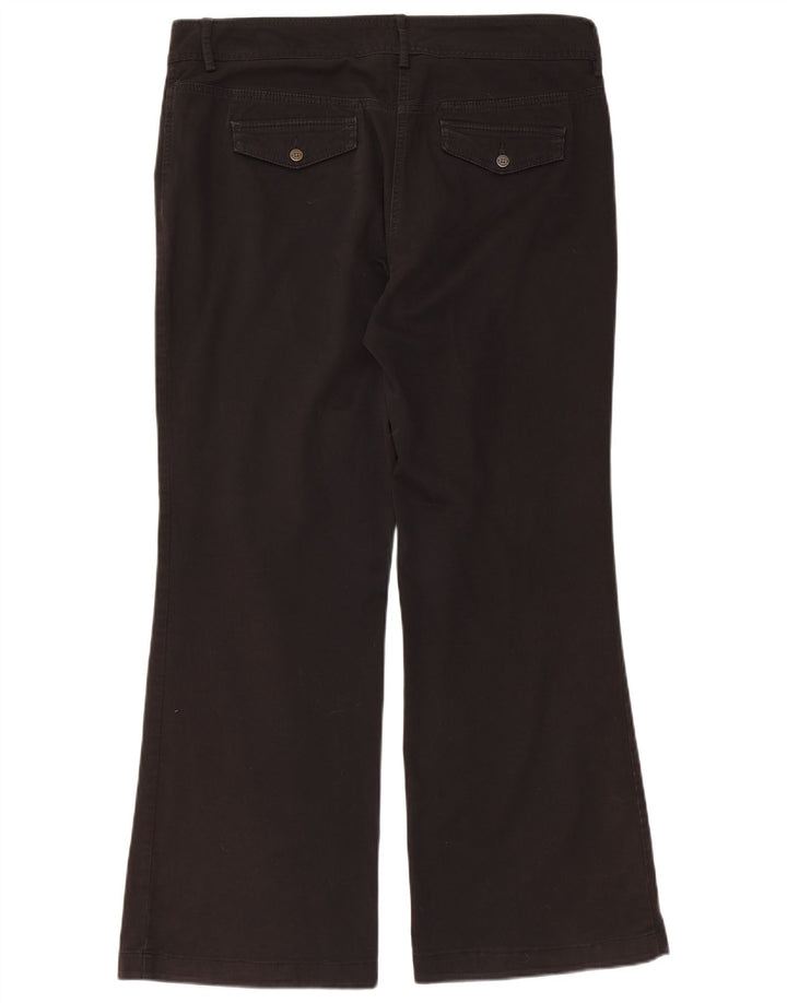 TOMMY HILFIGER Pantaloni casual bootcut da donna US 14 XL W36 L30 Nero