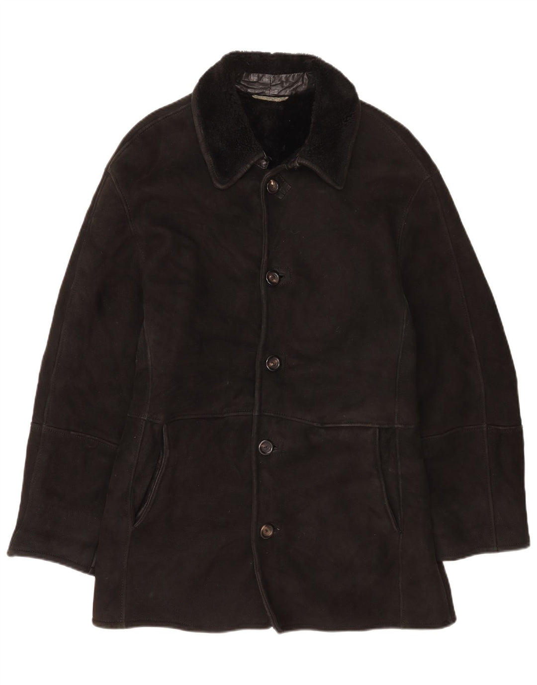 Gimo's Giacca in shearling da uomo UK 40 Large Nera