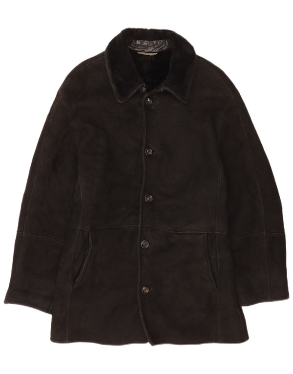 Gimo's Giacca in shearling da uomo UK 40 Large Nera