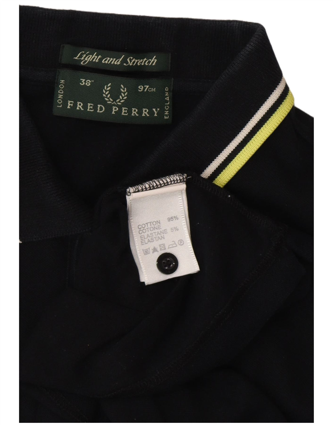Polo da uomo FRED PERRY piccola in cotone nero
